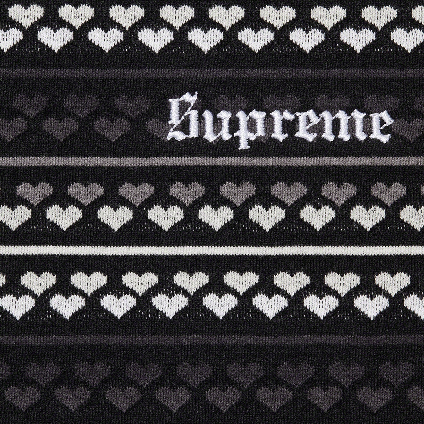 Hearts Jacquard S/S Top view 6